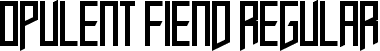 Opulent Fiend Regular font - opulent_fiend.ttf