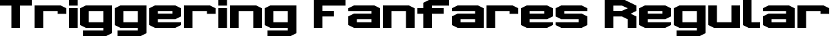 Triggering Fanfares Regular font - triggering_fanfares.ttf