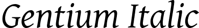 Gentium Italic font - GenI102.TTF