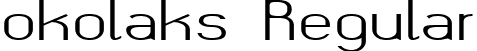 okolaks Regular font - okolaksRegular.ttf