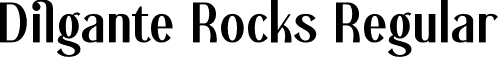 Dilgante Rocks Regular font - Dilgante-Rocks.otf