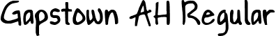 Gapstown AH Regular font - gapstown-r.ttf