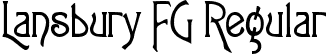 Lansbury FG Regular font - lansbury.ttf