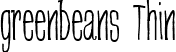 greenbeans Thin font - Greenbeans.ttf