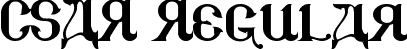 CSAR Regular font - csar2.ttf