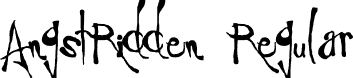 AngstRidden Regular font - angstridden.TTF