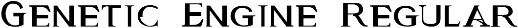 Genetic Engine Regular font - genetic engine.TTF