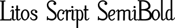 Litos Script SemiBold font - Litos Script BOLD.otf