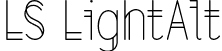 LS LightAlt font - LSLightAlt.otf