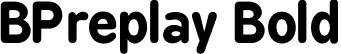 BPreplay Bold font - BPreplayExtendedBold.otf