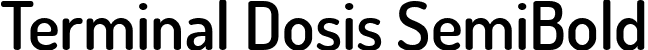 Terminal Dosis SemiBold font - TerminalDosis-SemiBold.ttf