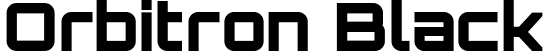 Orbitron Black font - Orbitron Black.otf