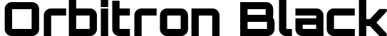 Orbitron Black font - Orbitron Black.ttf