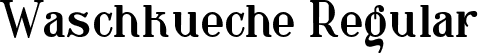 Waschkueche Regular font - Waschkueche.ttf