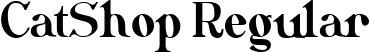 CatShop Regular font - CatShop.ttf