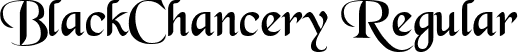 BlackChancery Regular font - BLKCHCRY.TTF