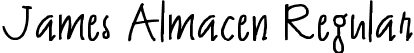 James Almacen Regular font - JamesAlmacen.ttf