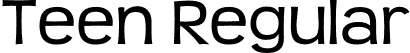 Teen Regular font - teen.otf