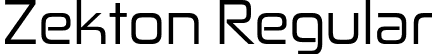 Zekton Regular font - zekton rg.otf