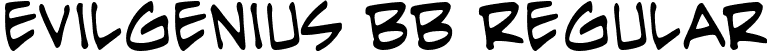 EvilGenius BB Regular font - evilgeniusbb_reg.ttf