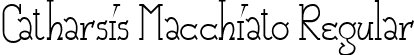 Catharsis Macchiato Regular font - CAM_____.TTF