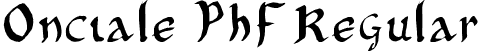 Onciale PhF Regular font - Onciale PhF01.ttf