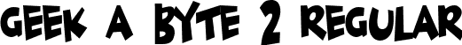 Geek a byte 2 Regular font - geekabyte2.ttf