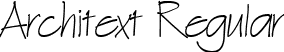 Architext Regular font - Architex.ttf