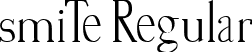 smiTe Regular font - smiTe.ttf