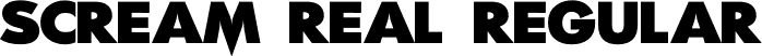 Scream Real Regular font - Scream Real.otf