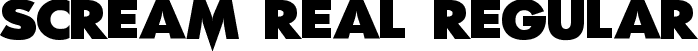 Scream Real Regular font - Scream Real.ttf