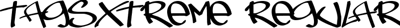 TagsXtreme Regular font - TAGSXTREME.TTF