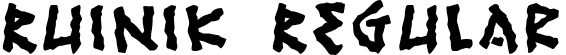 Ruinik Regular font - ruinik.ttf