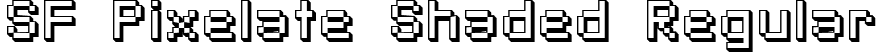 SF Pixelate Shaded Regular font - SFPixelateShaded.ttf