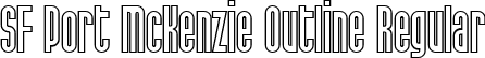 SF Port McKenzie Outline Regular font - SFPortMcKenzieOutline.ttf