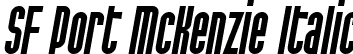 SF Port McKenzie Italic font - SFPortMcKenzie-Italic.ttf