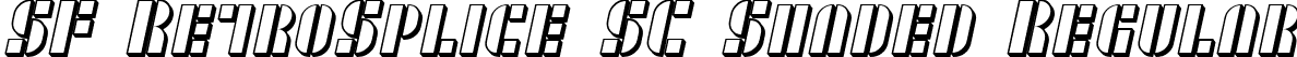 SF RetroSplice SC Shaded Regular font - SFRetroSpliceSCShaded.ttf