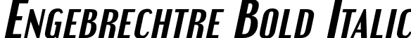 Engebrechtre Bold Italic font - engebrechtre bd it.otf