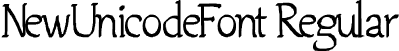 NewUnicodeFont Regular font - Jempol.ttf