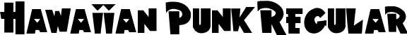 Hawaiian Punk Regular font - hpunk.ttf