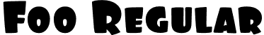 Foo Regular font - foo.otf