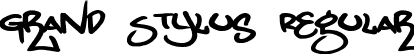 Grand Stylus Regular font - Grand Stylus.ttf