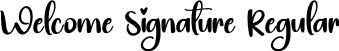 Welcome Signature Regular font - Welcome-Signature.otf