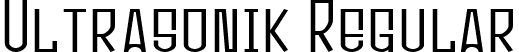 Ultrasonik Regular font - ULTRASONIK.TTF