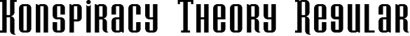 Konspiracy Theory Regular font - KONSPIRACYTHEORY.ttf