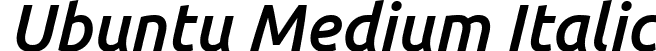 Ubuntu Medium Italic font - Ubuntu-MI.ttf