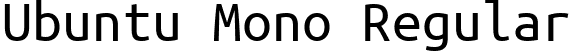 Ubuntu Mono Regular font - UbuntuMono-R.ttf