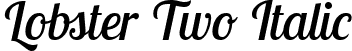 Lobster Two Italic font - LobsterTwo-Italic.ttf