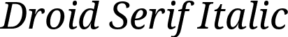 Droid Serif Italic font - DroidSerif-Italic.ttf