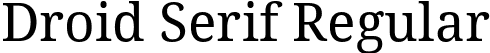 Droid Serif Regular font - DroidSerif.ttf